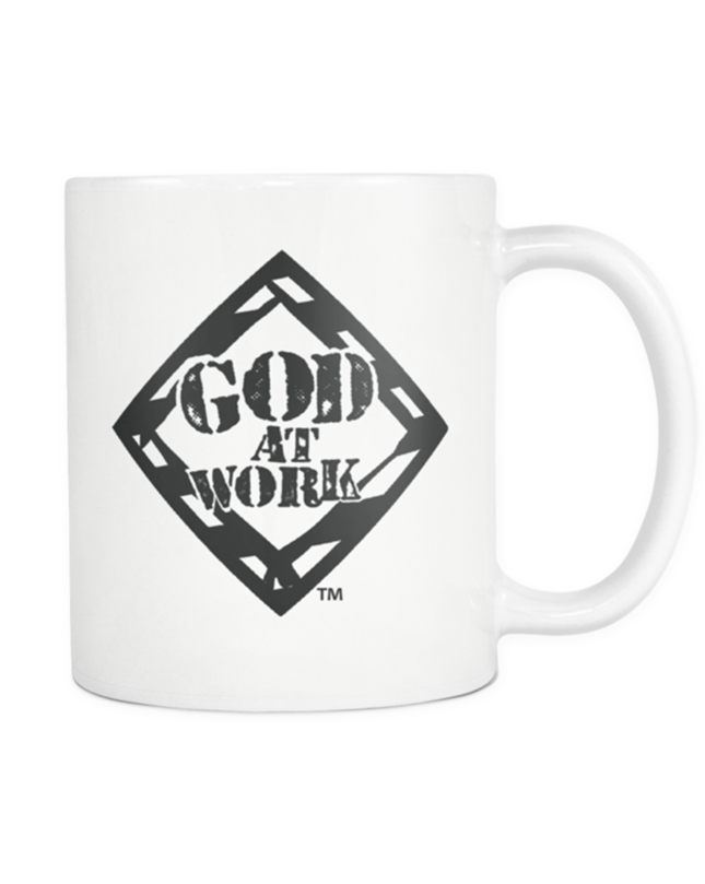 GOD AT WORK COFFEE MUG