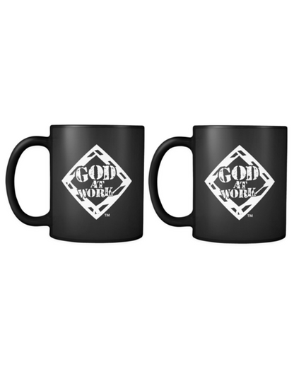 GOD AT WORK COFFEE MUG (2 PACK)